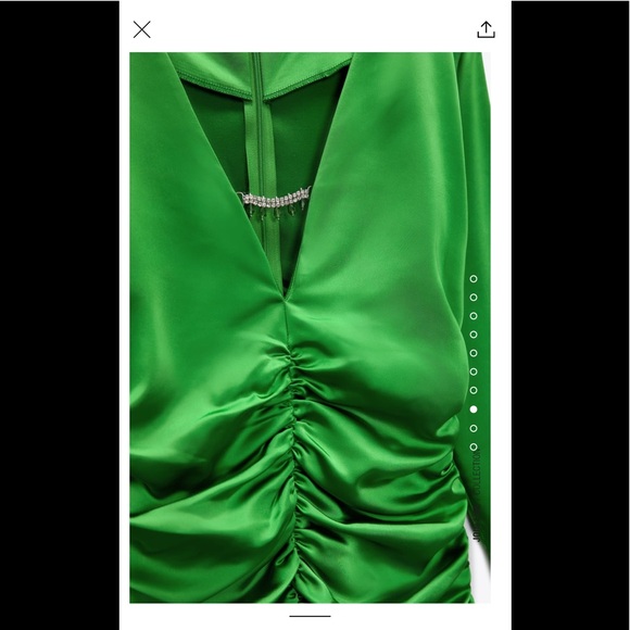 Zara jewel trim draped dress - Picture 7 of 7